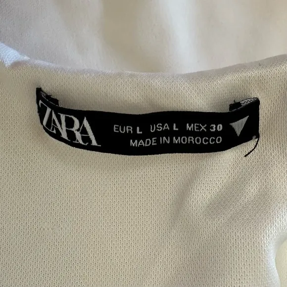 ZARA Short Dress With Tie Detail Bow‎ Size Large 7887/707 Blogger Favorite - Image 7