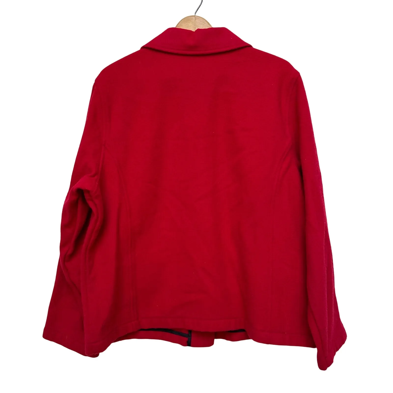 Vintage Woolrich Red Wool Jacket XL - Image 3