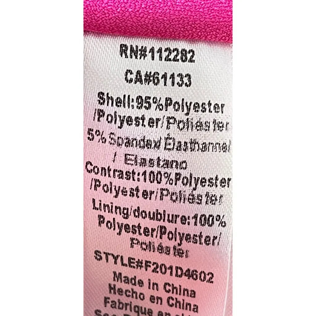 Adelyn Rae Fit & Flare Dress Lace Back Pink Size S Small Mini Tiered - Image 8