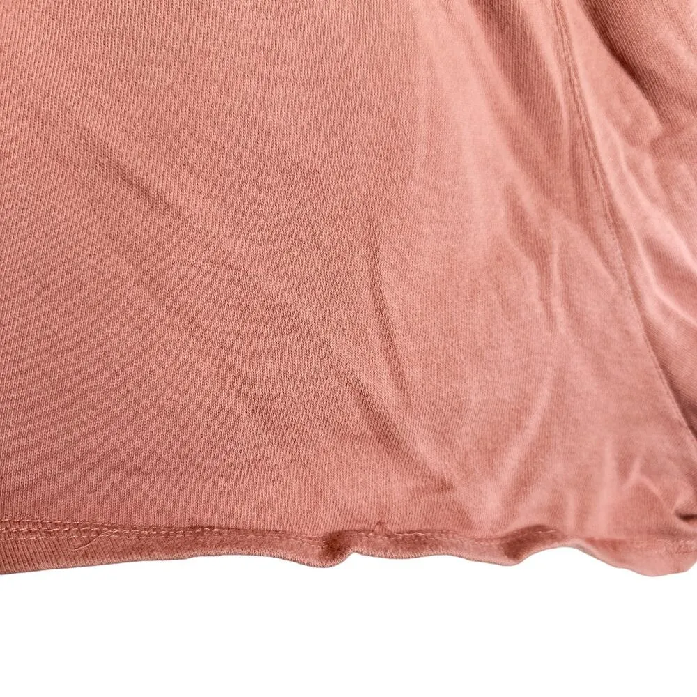 Vuori Sunnyside Pull On Cotton Drawstring Relaxed Mini Shorts Burnt Clay Large - Image 14