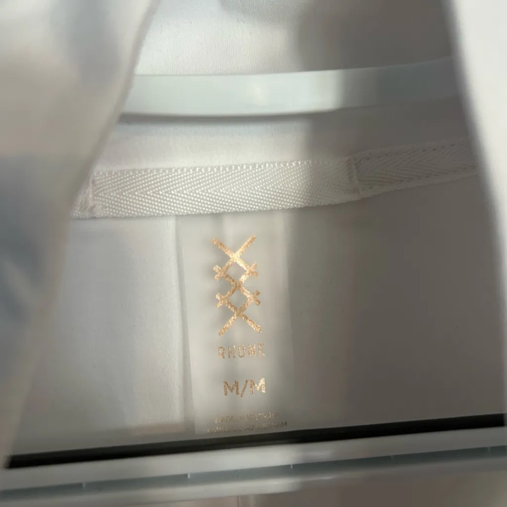 Rhone Course to Court 1/4 Zip White Size M - Image 4