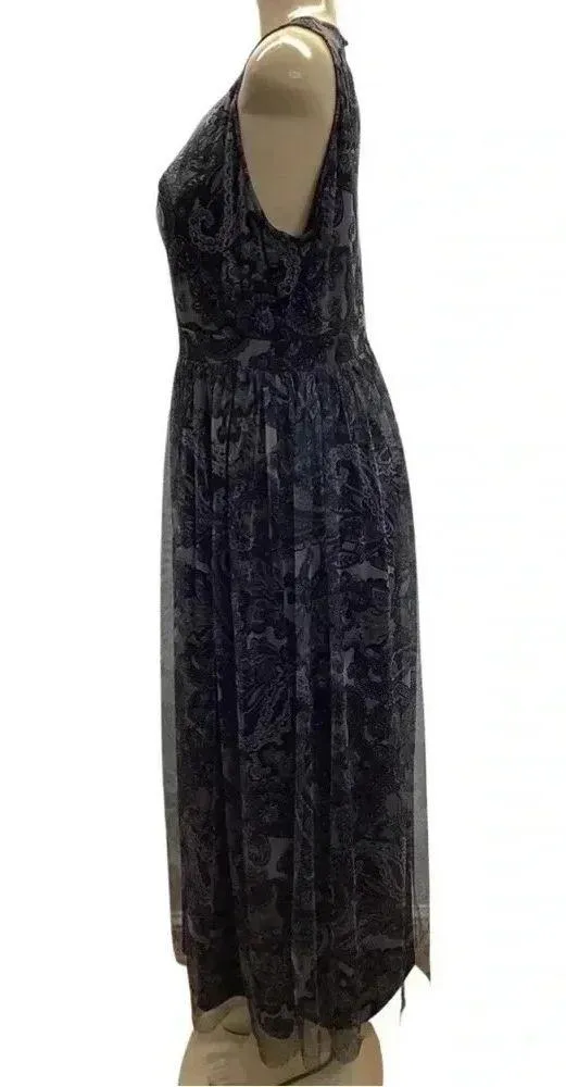 Candalite Size Large Paisley Print Sleeveless Dress With Lining. New With Tags - Image 2
