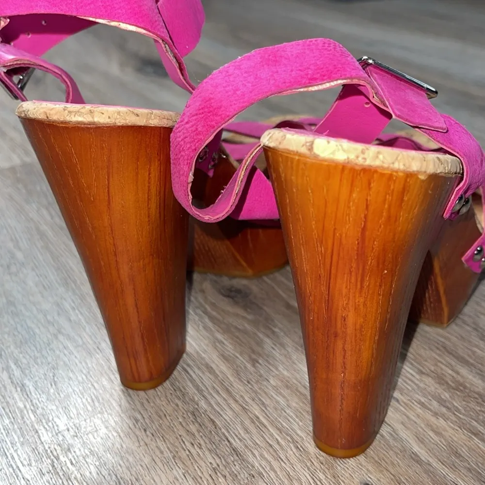 Gianni Bini  Pink Platform Sandals Size 10 Medium - Image 14