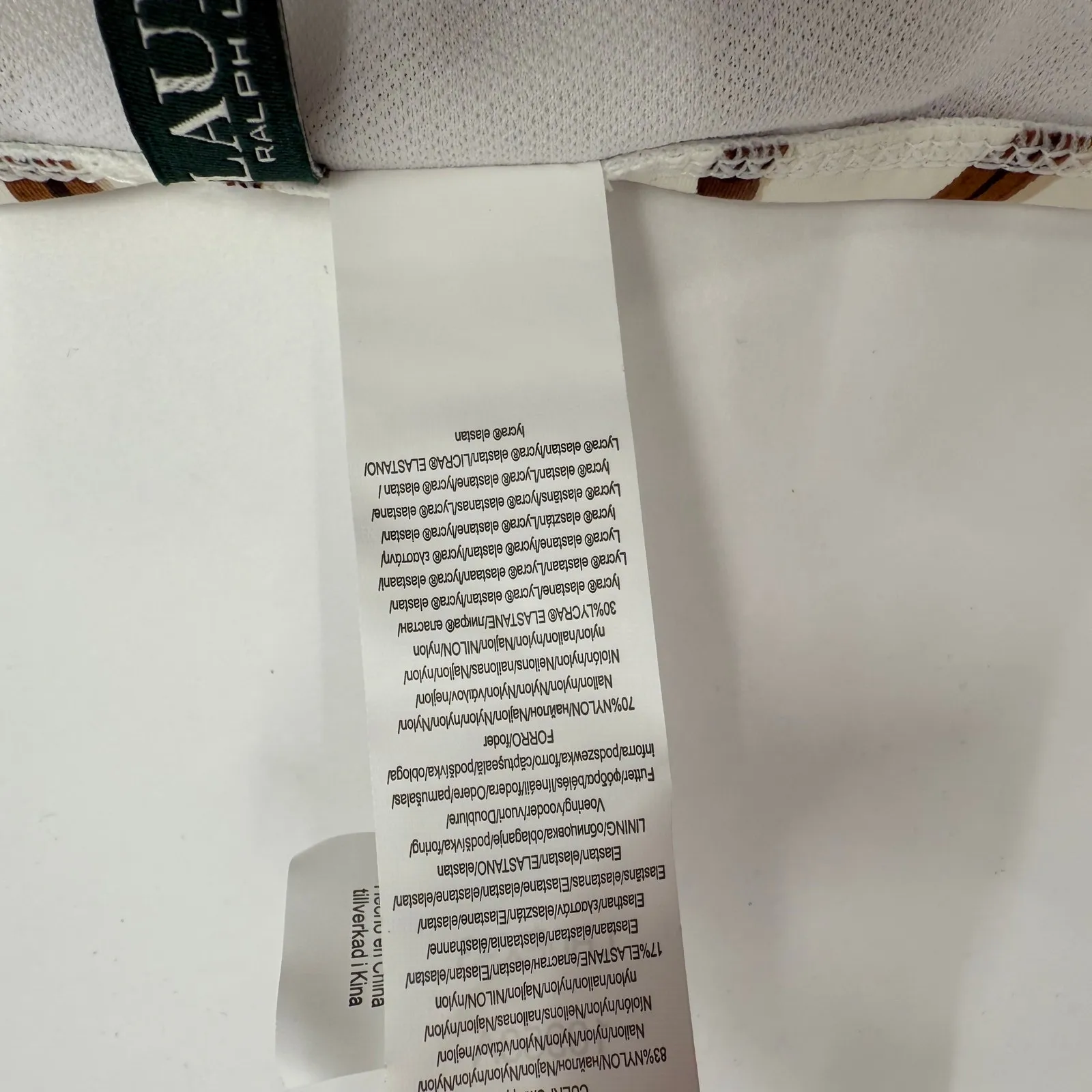 Lauren Ralph Lauren Bikini Bottom Size 16 NWT Swim Horse Bridle Printed Hipster - Image 10