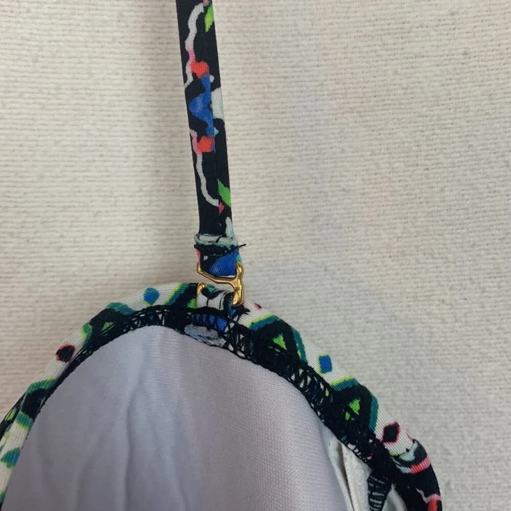 La Blanca womens 14 large one piece swimsuit bathing multicolor halter padded sl - Image 9