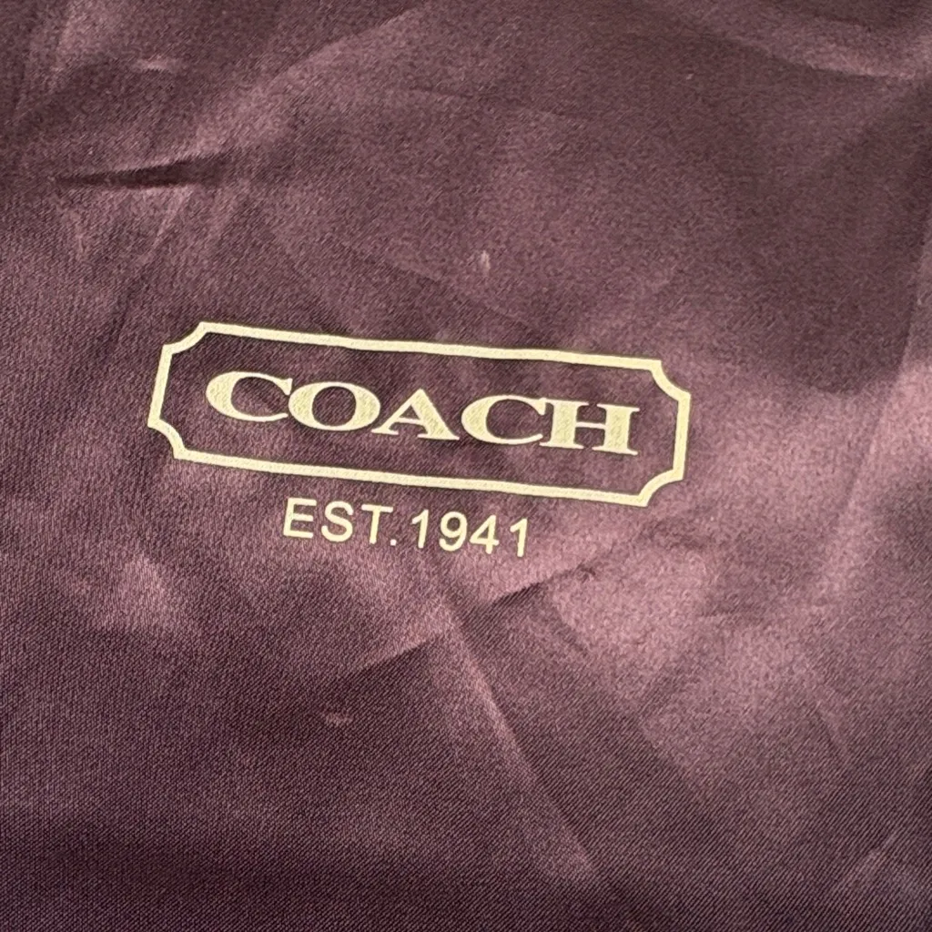 Coach Dark Brown Satin Bag - Image 2