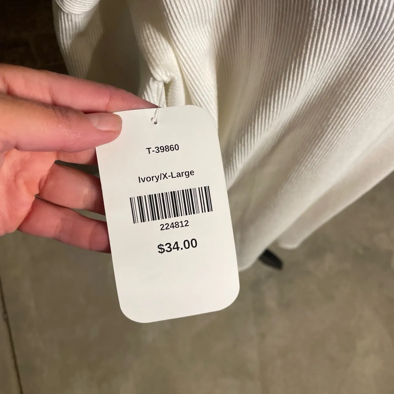 New Dress Up Womens White Ribbed V Neck Long Sleeve Sweater‎ Top Size XLarge - Image 3