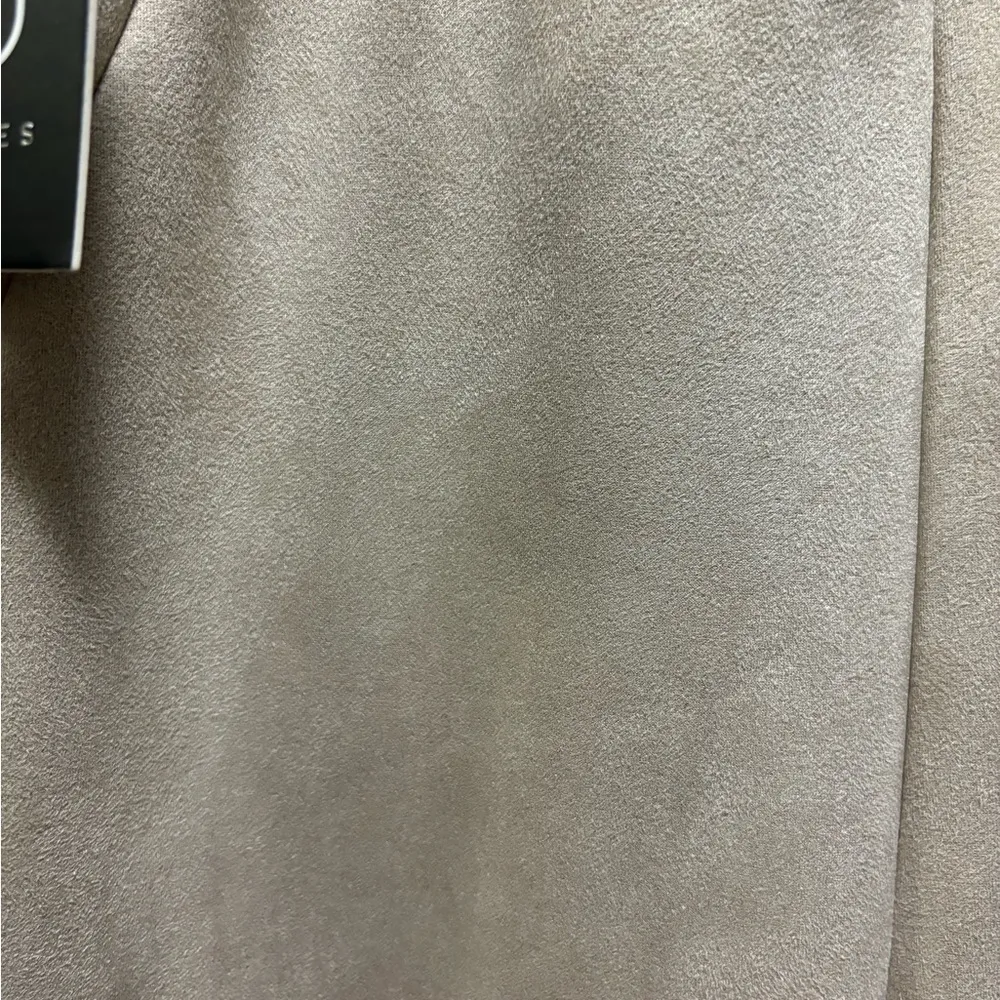 BBJ Los Angeles Suede High Rise Flare Pants Size M Color Bone Size M - Image 8