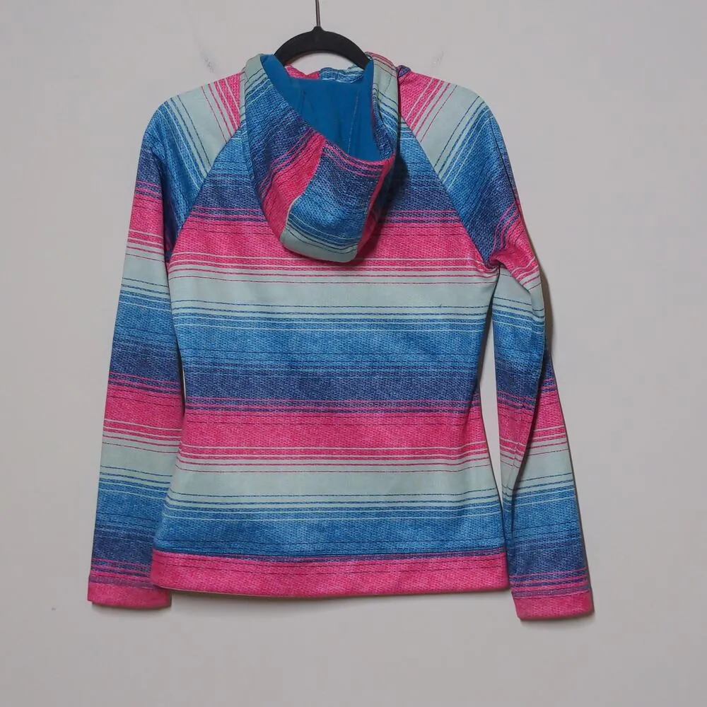 Burton Columbo WB Peak Hoodie Full Zip Jacket Multicolor Spellout - Size Medium - Image 5