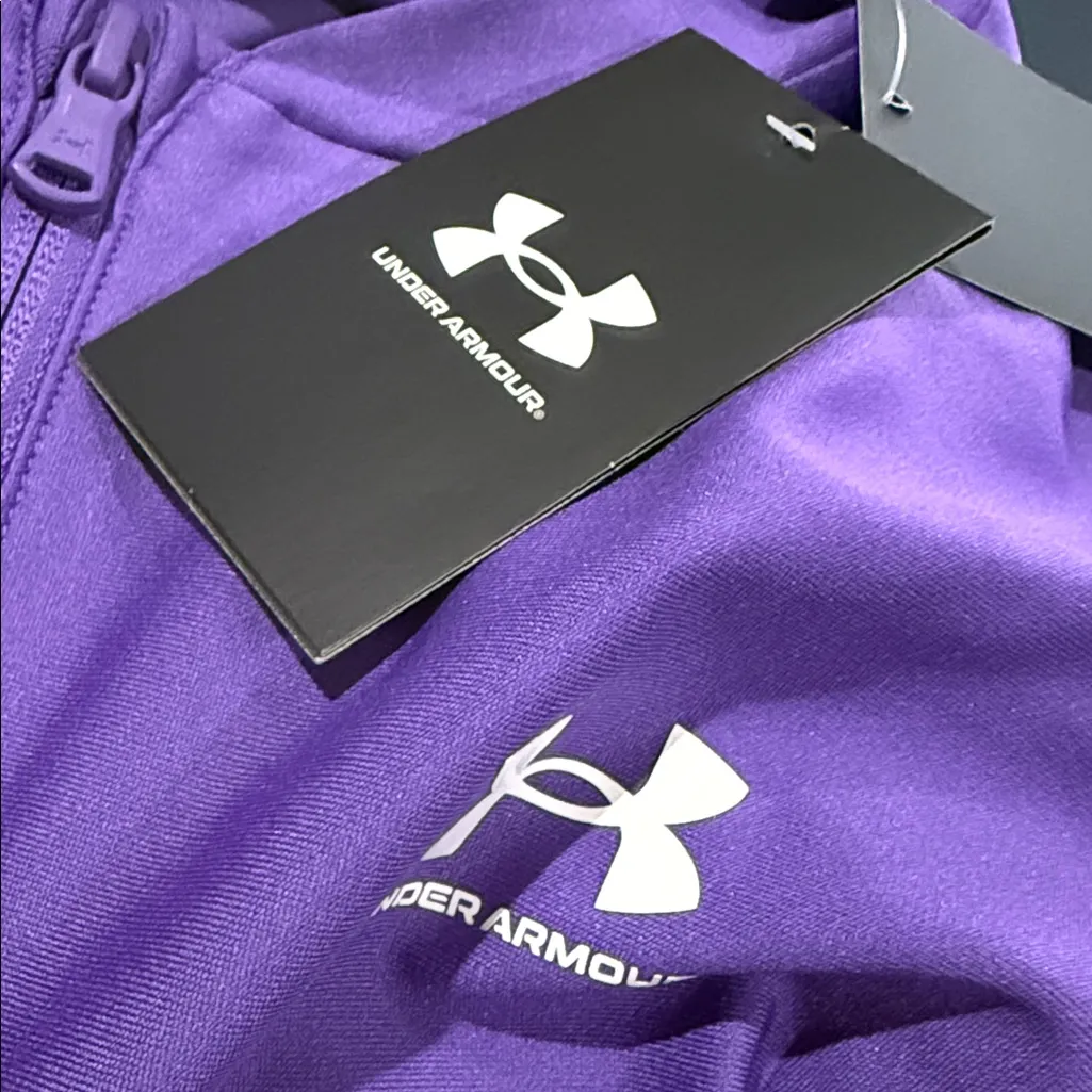 NWT Under Armor HeatGear Rib 1/4 Zip Long Sleeve Lilac XL - Image 6