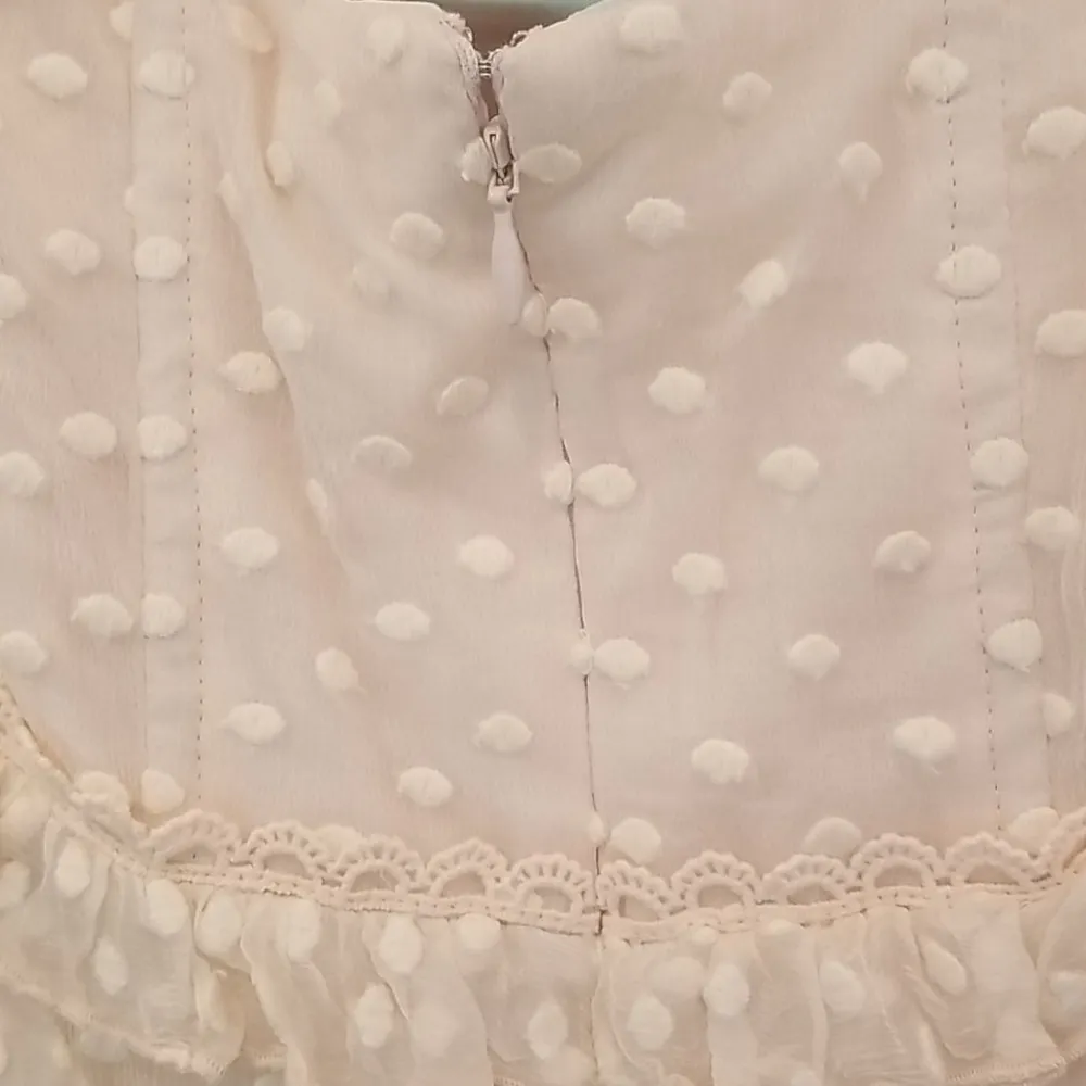 💕SPELL & THE GYPSY X FREE PEOPLE💕 Mira Bustier RaRa Dress Ivory Medium M NWT White - Image 15