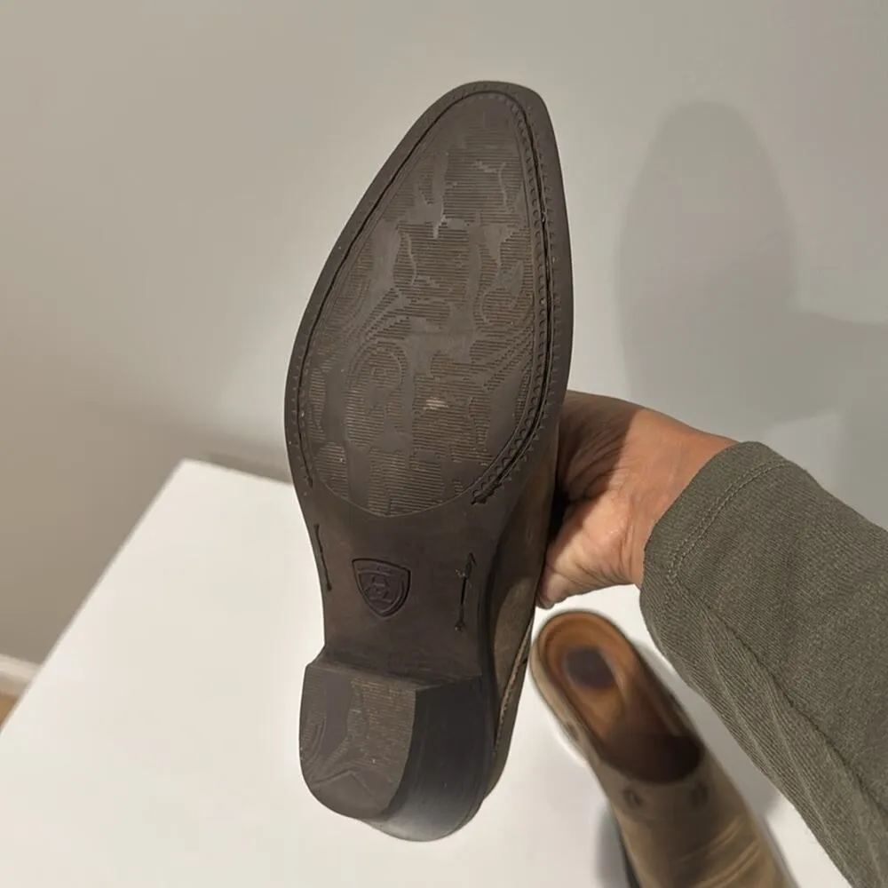 Ariat Desert Star Women's Brown Leather Western Mules Nashville Rodeo - Image 3