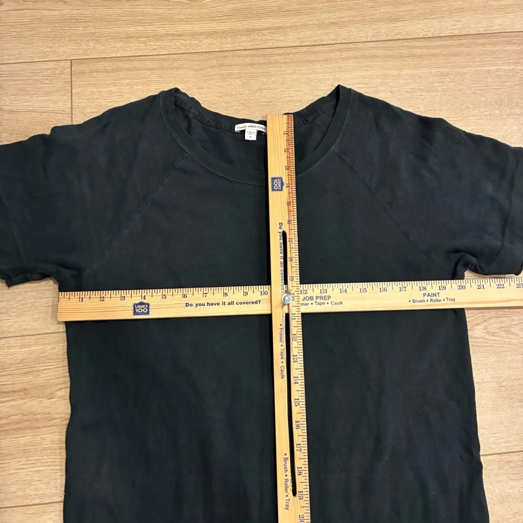 Standard James Perse Women’s Black Raglan Short Sleeve T-shirt Dress Size 3/L - Image 3