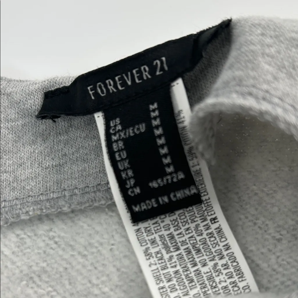 Forever 21 Heather Gray Lace-Up Skirt - Image 4