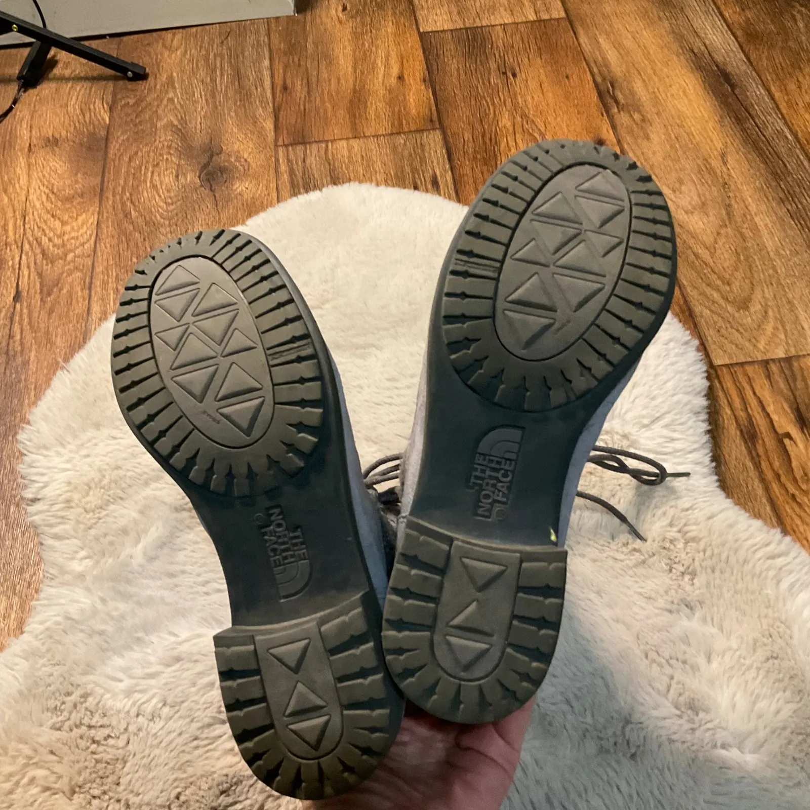 The North Face Size 8 Bridgeton Lace Up Gray Leather Insulated Side‎ Zip Rubber - Image 7