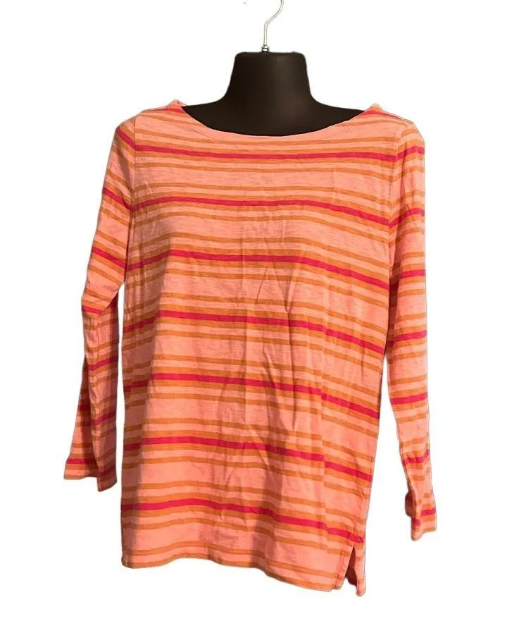 J.Crew Stripped 3/4 Sleeve Shirt Tee Top - Image 2