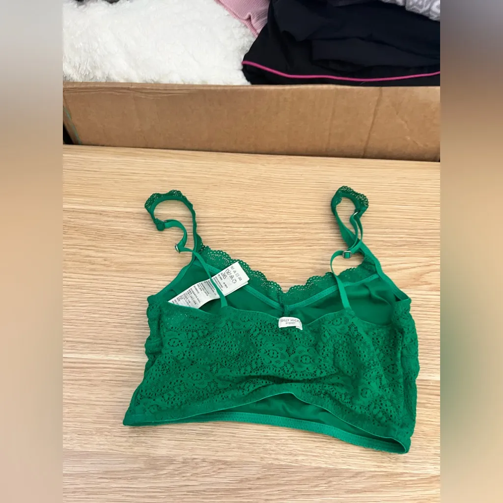 Gilly Hicks  - Sydney - Unlined Emerald Lace Bralette - Image 5
