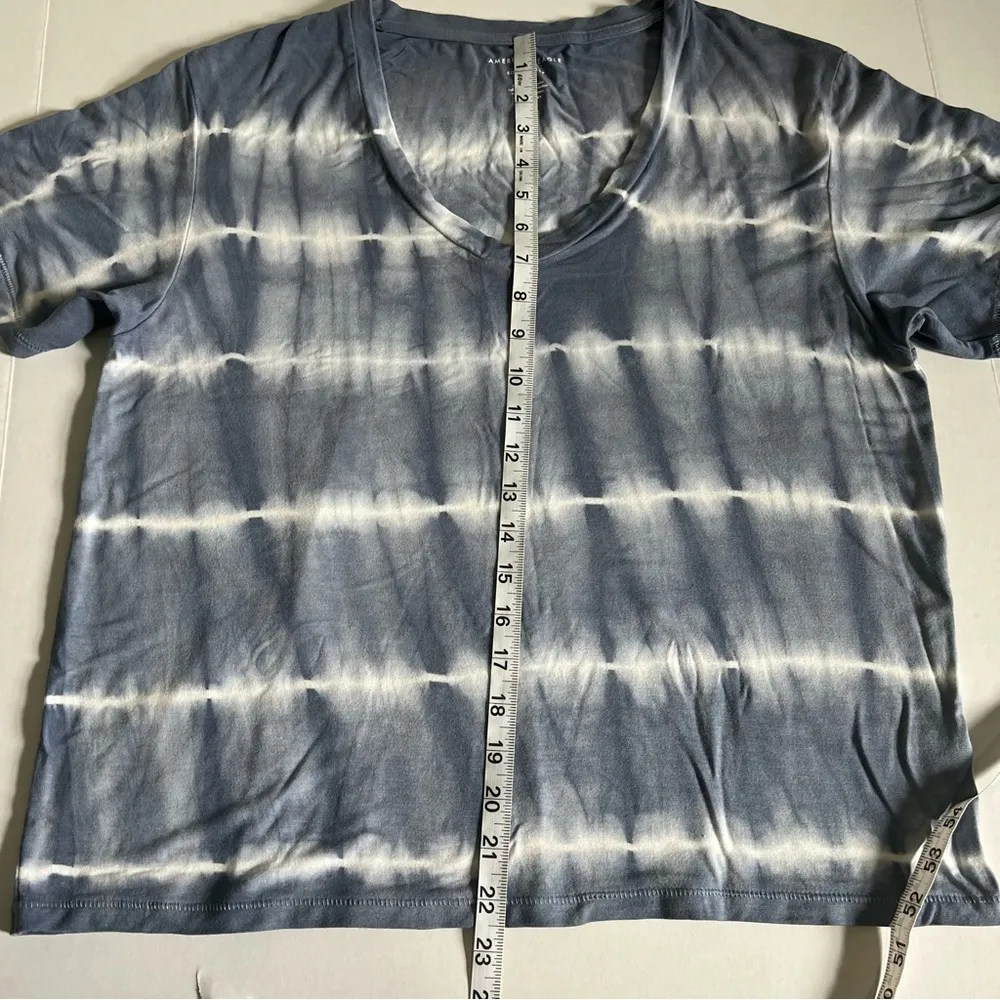 Nwt American eagle soft and sexy t shirt blue tie dye size small - Image 9