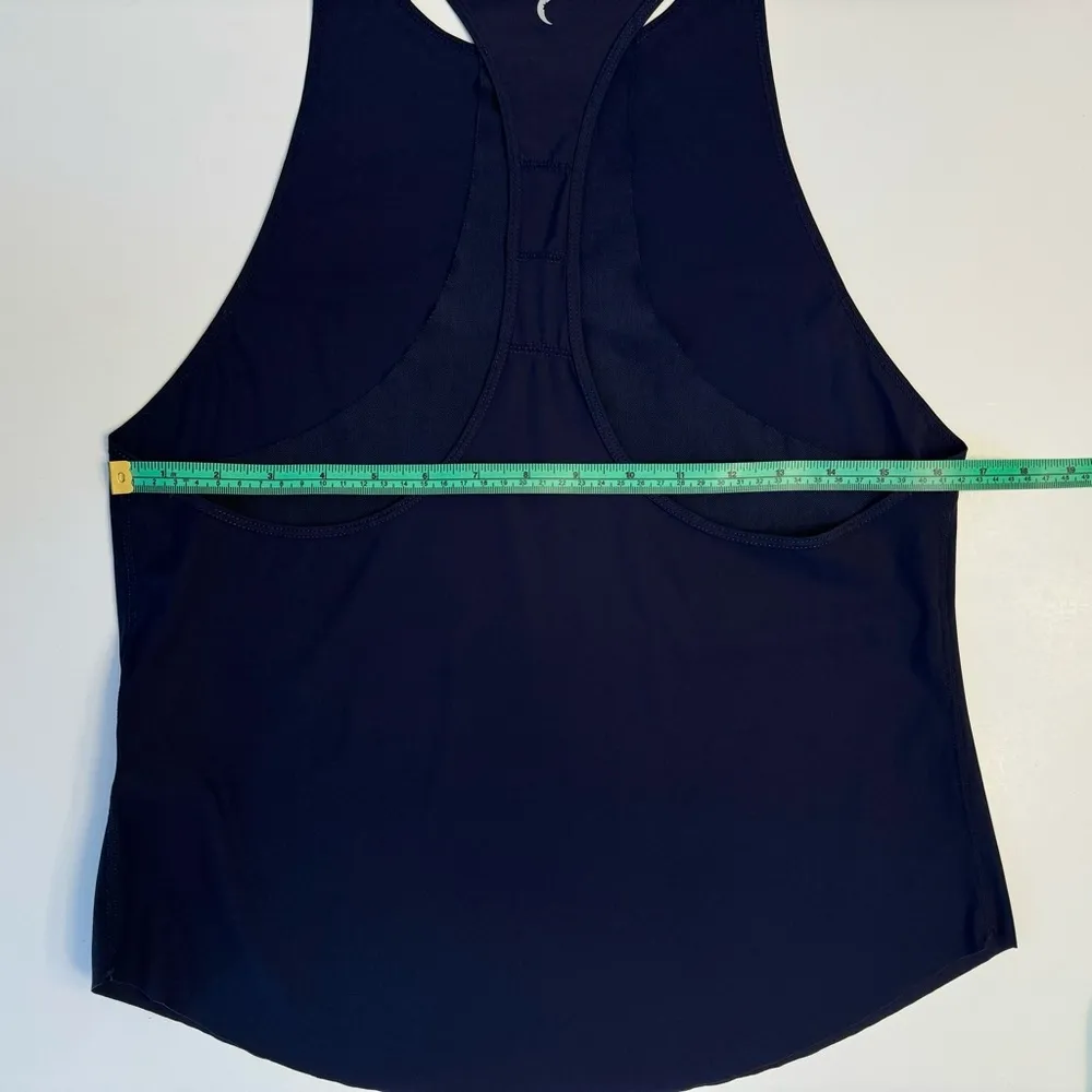 Zyia Active Double Racer Tank Top Navy Blue Small Athletic Exercise Workout - Image 10