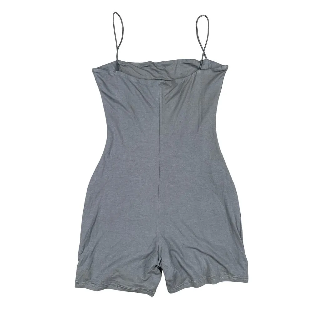 That’s So Fetch - Mace Playsuit in Charcoal Gray - Image 3