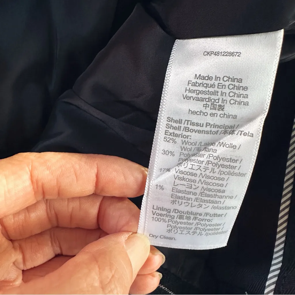 NEW Madewell Cargo Pants in Pinstripe Almost Black - Image 8