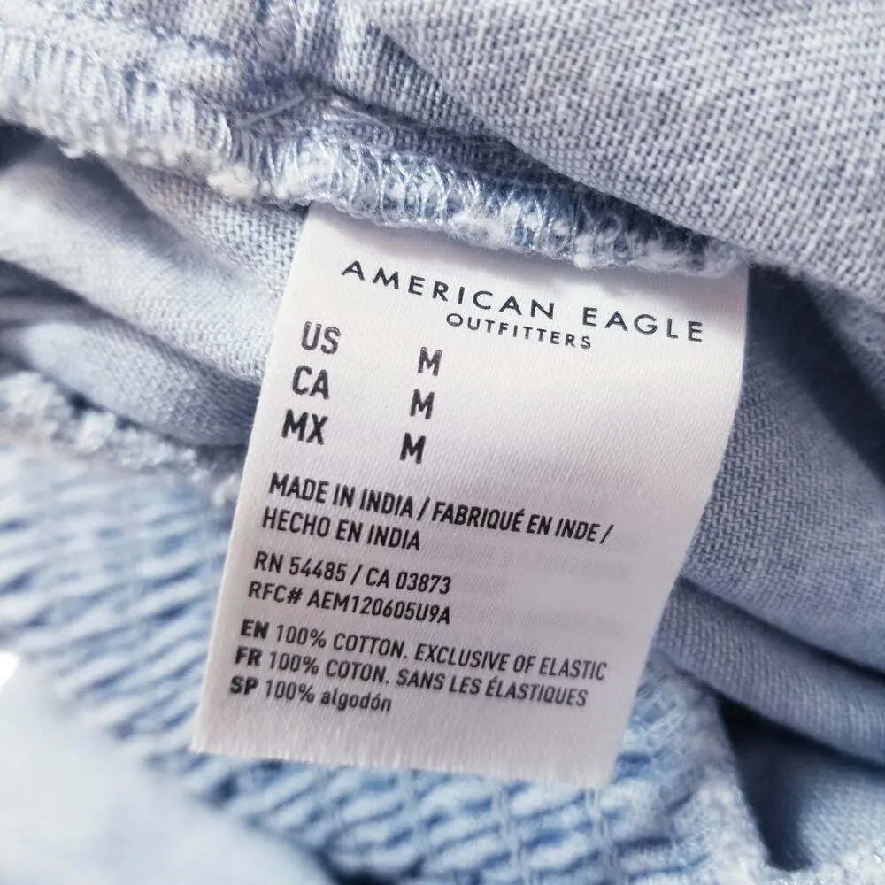 AEO American Eagles Chambray Denim Ruffle Romper - Image 12