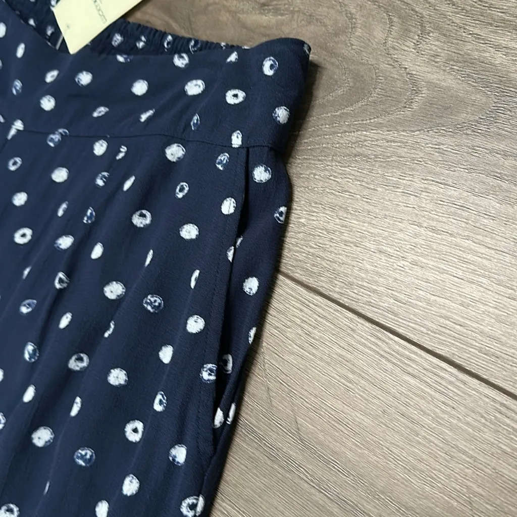 Lucky Brand High Rise Wide Leg Palazzo Pants Blue‎ White Size Large - Image 5