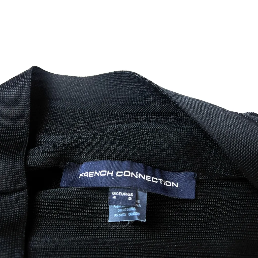 French Connection Bodycon Bandage Black Mini Dress - Image 9