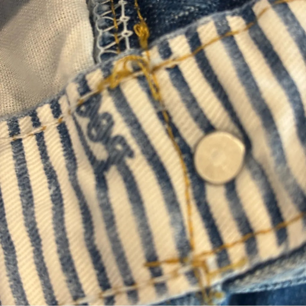 VINTAGE‎ LEE Mom Jeans Jorts Denim Shorts 90s Made in the USA Size 14 - Image 10