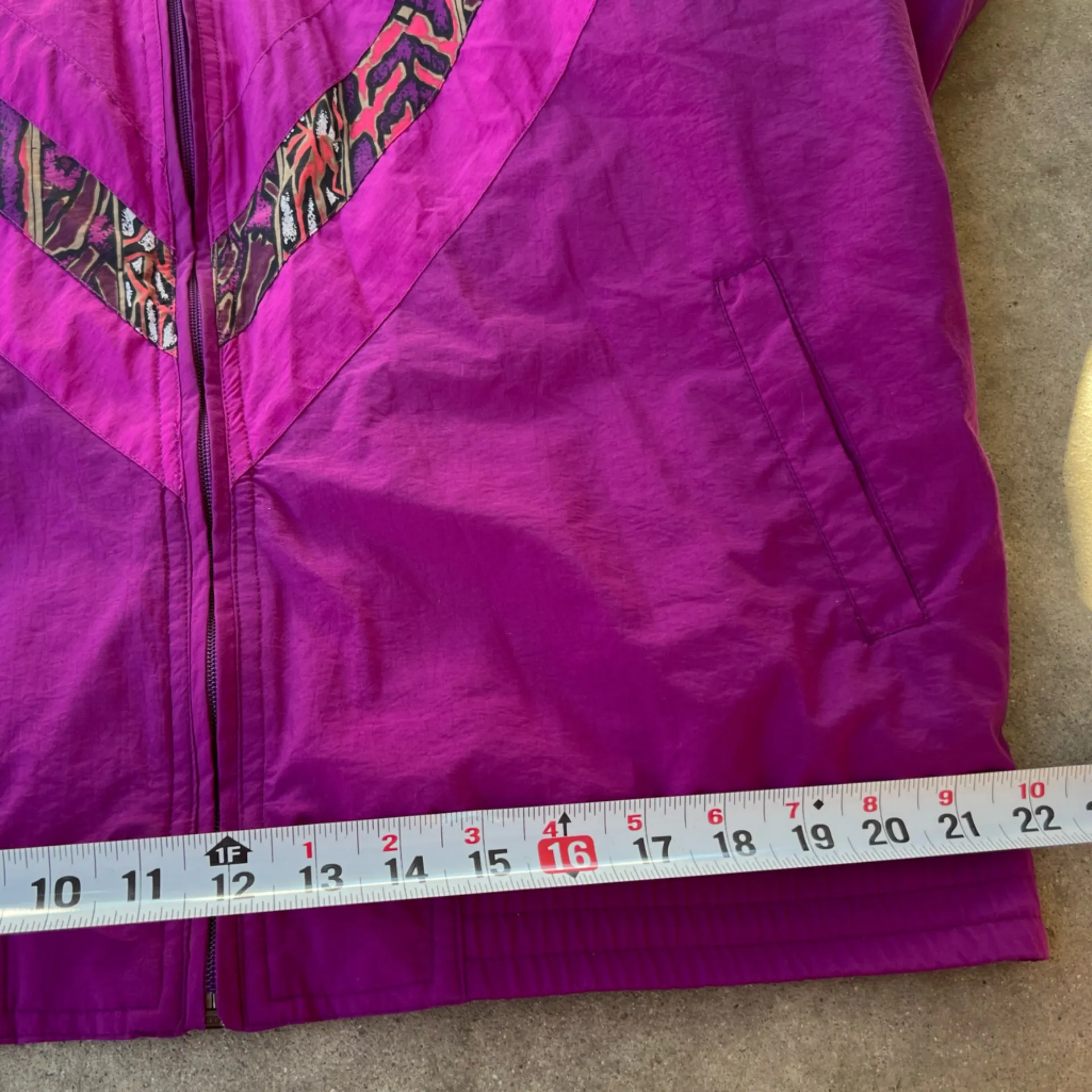 Vintage HEAD 90s Purple Pink Native Aztec Jacket Women's Size Medium - Image 9