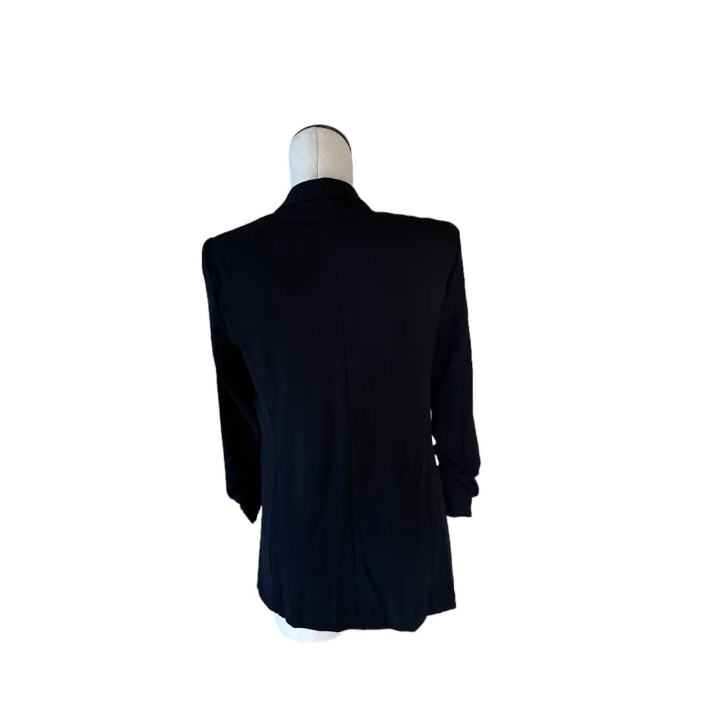 NWT T Tahari Collarless Open Front Blazer Black SZ-2X - Image 8