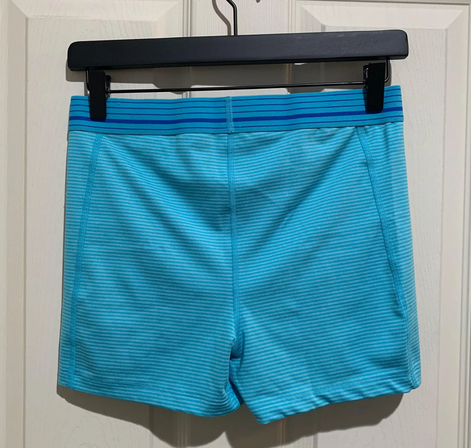 Under Armour Blue Spandex Shorts - Image 2