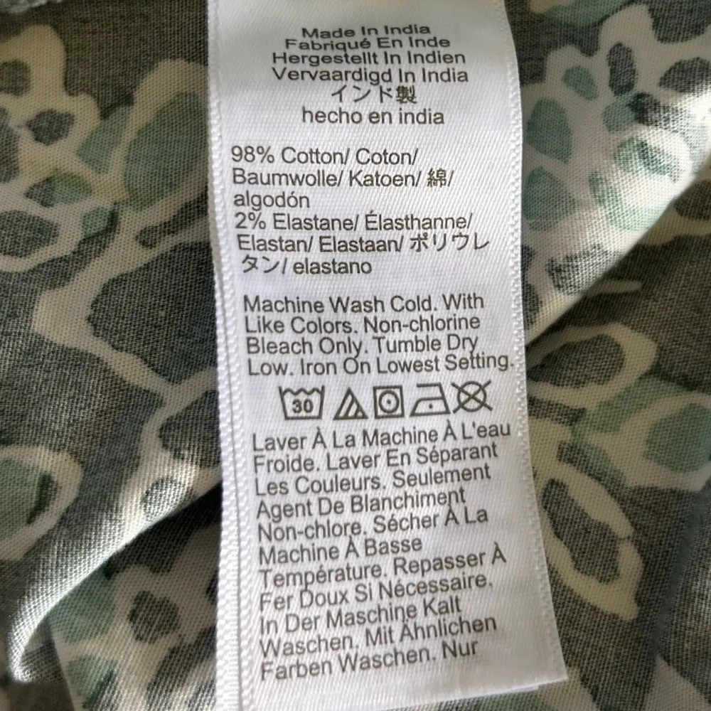 NWT J.Crew Factory Green Cotton Poplin Double V Neck Midi Dress Size 2P - Image 10