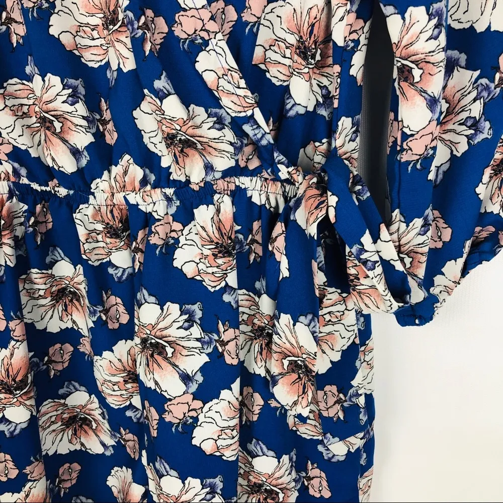 ONE CLOTHING | Blue Flower Romper - Image 4