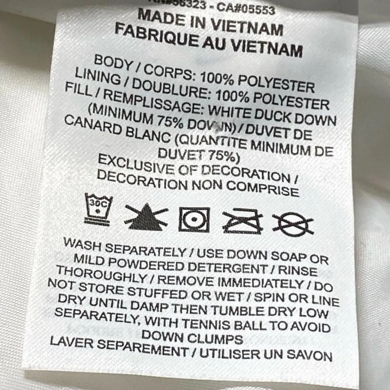 Nike Therma-FIT Long White Duck Down Puffer Coat Women’s Sz 1X Hooded Full Zip - Image 6