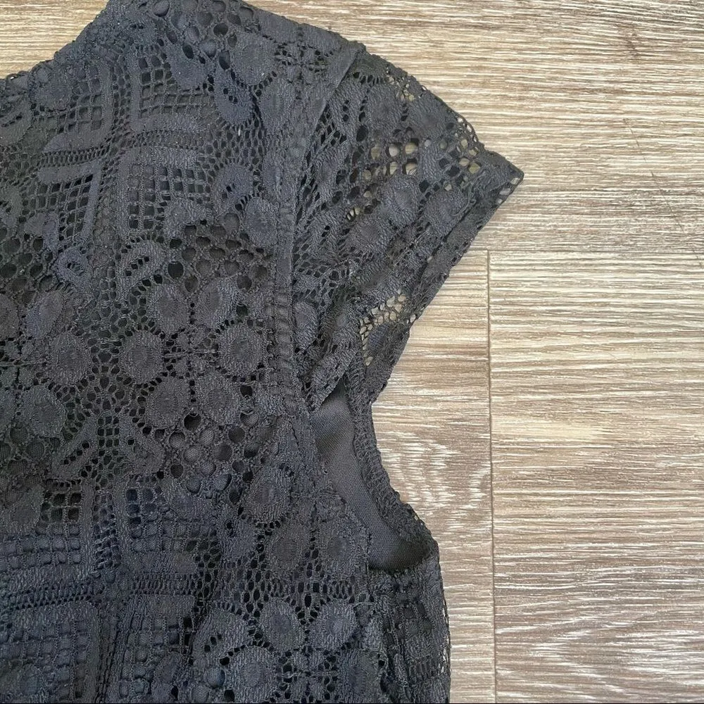 Dina Be black lace romper - Image 4