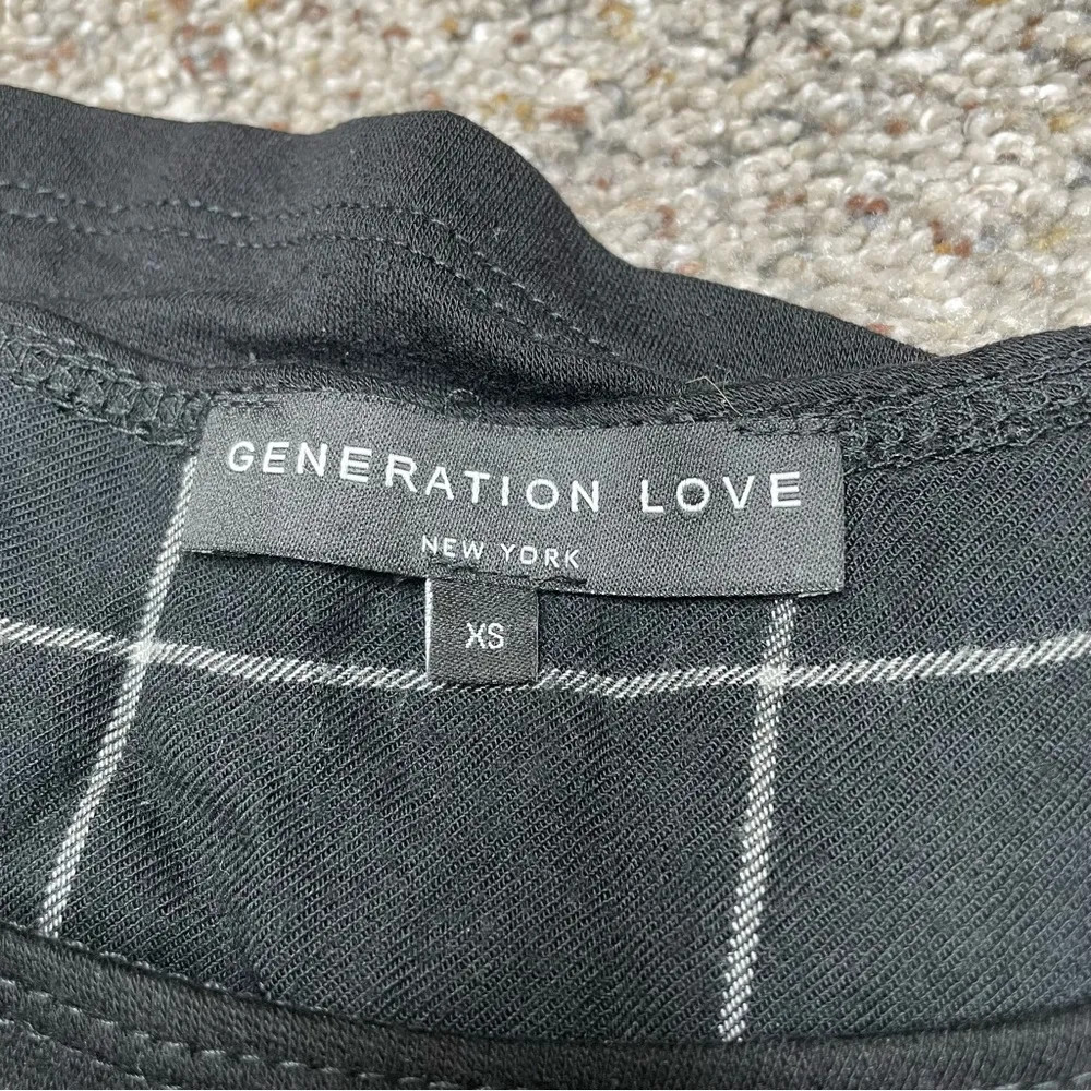 Generation Love Black Ripped Cutout Plaid Wool Silk Blend Sweater Extra Small - Image 5