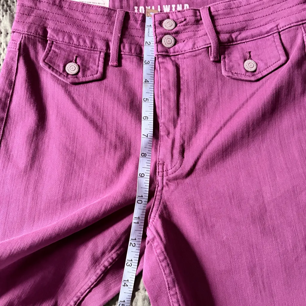 NWT Idyllwind Outlaw Burgundy Super High Rise Flare Jeans - Image 5