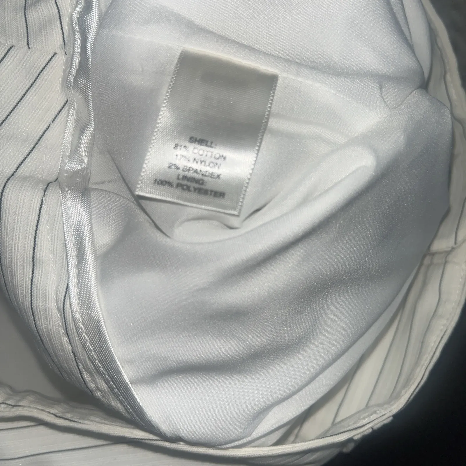 White House Black Market Women's Legacy Pinstripe Bootcut Lined   Pants 14R READ - Image 8