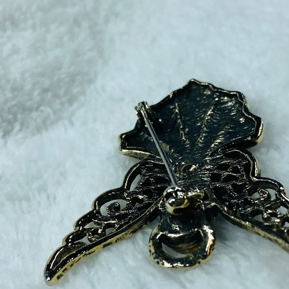 Angel Pin Brooch Silver Gold Color Christian Religion Church Halo Wings Guardian - Image 13