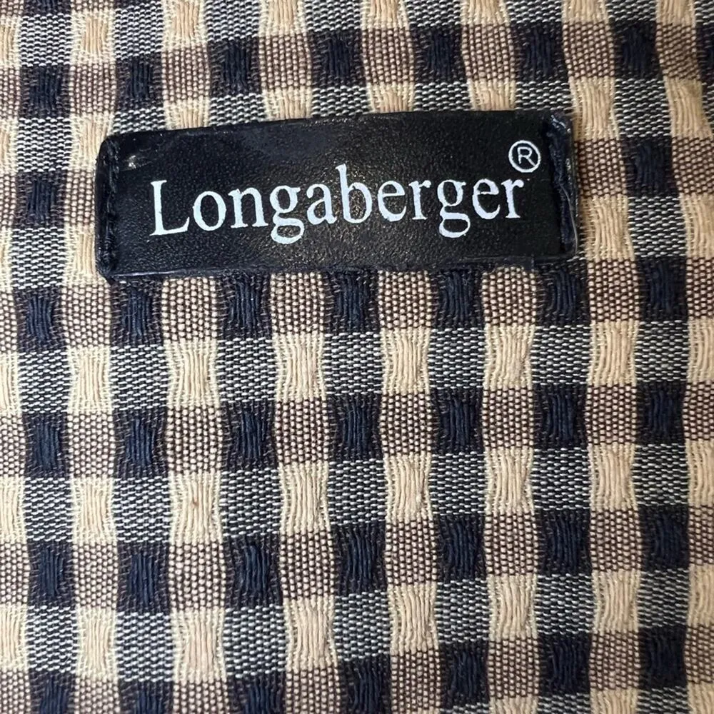Longaberger Checkered Small Tote Bag - Image 3