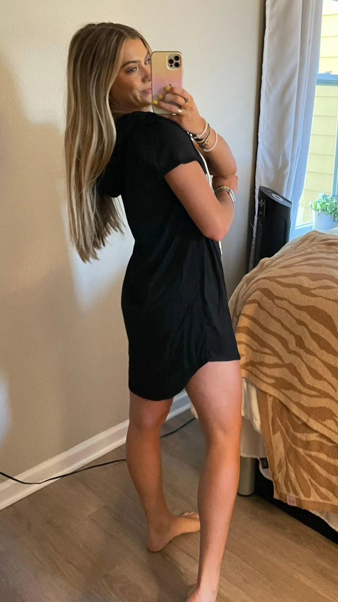 Amazon Black Mini Dress - Image 3