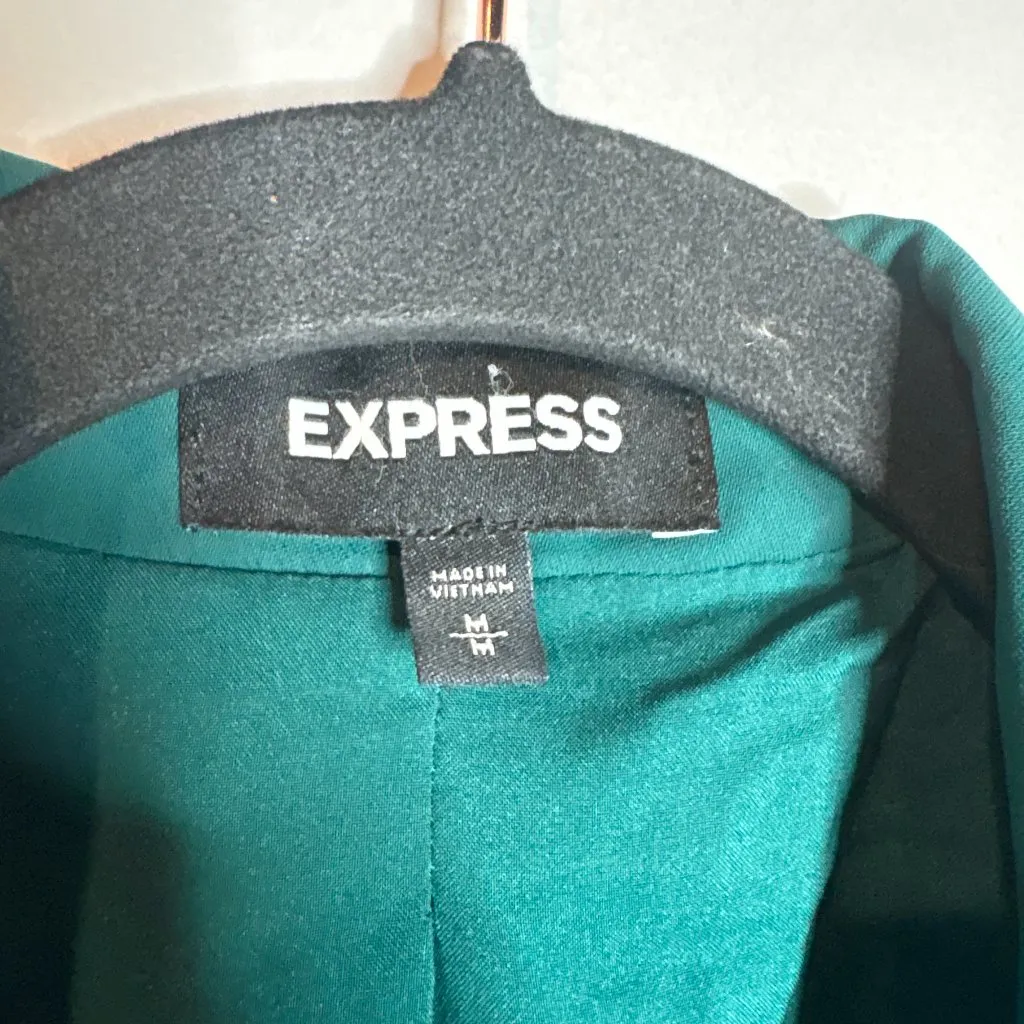 EXPRESS  emerald green teal open blazer jacket - Image 3