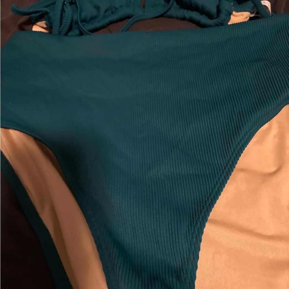 Bikini! Teal High-Waisted Bikini Set & BIG bikini swimsuit! - Image 2