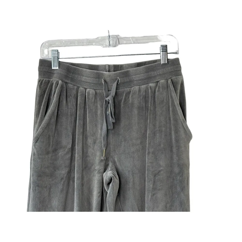 Young Fabulous & Broke Gray Velour Joggers Women's Size Medium - Image 8