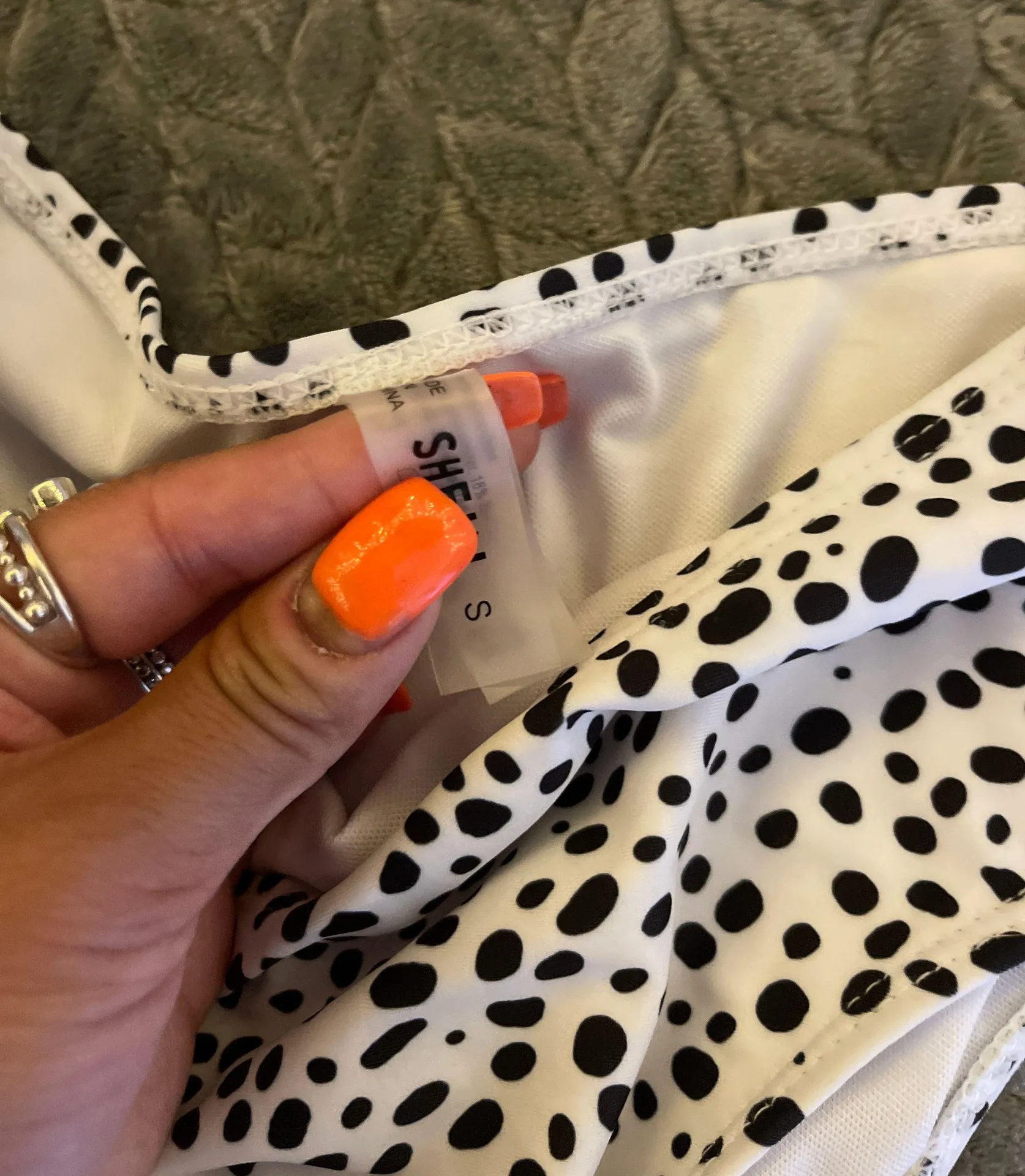 High waisted printed bikini bottoms - Image 2