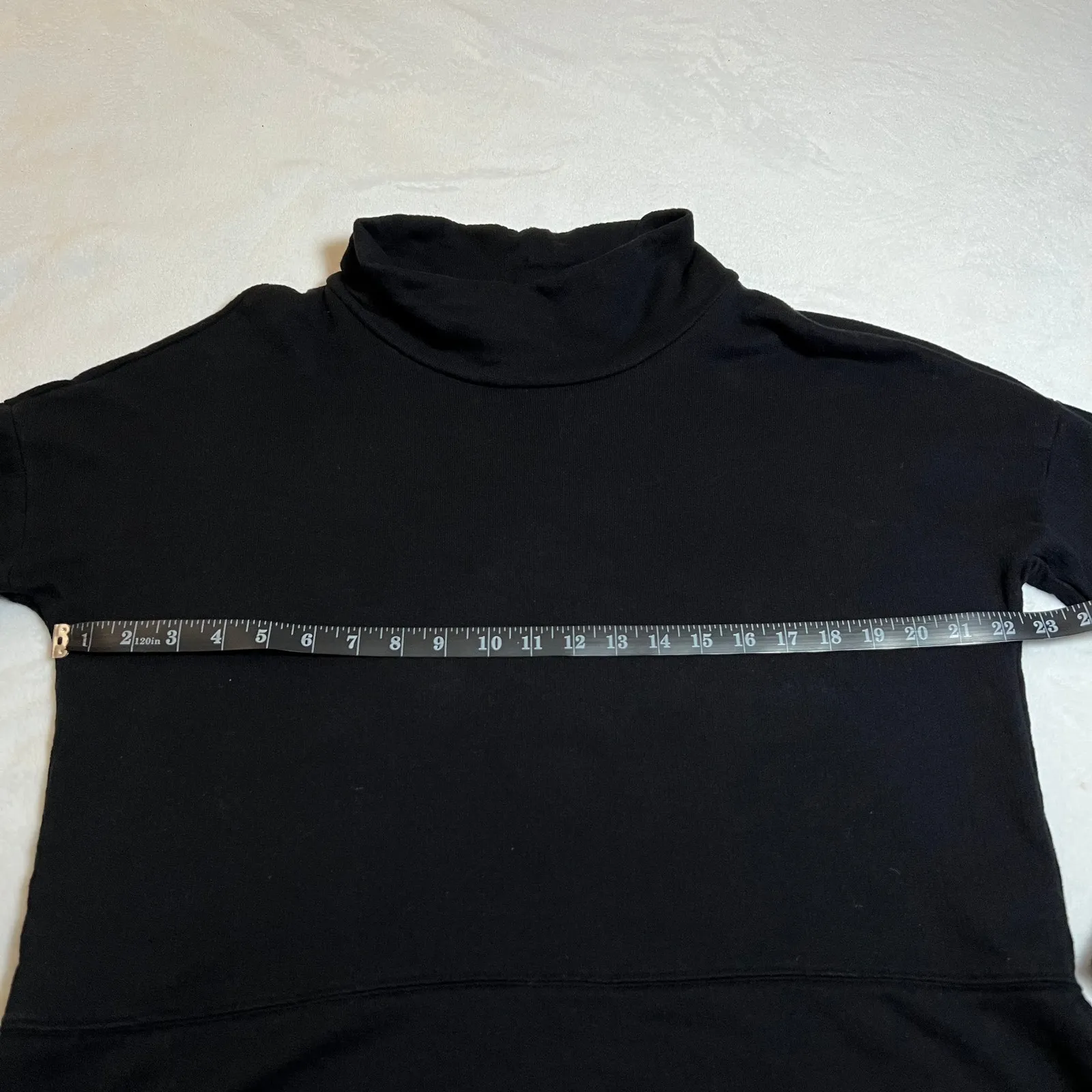 Caslon Mock Neck Sweatshirt Size Medium Minimalist Casual Neutral Layers Cotton - Image 7