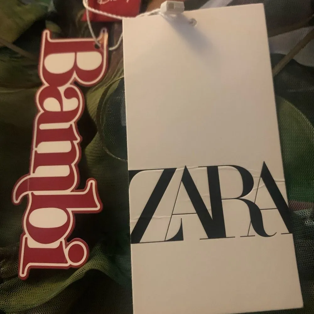 Zara x Disney Bambi Draped Tulle Crop Top - Image 6