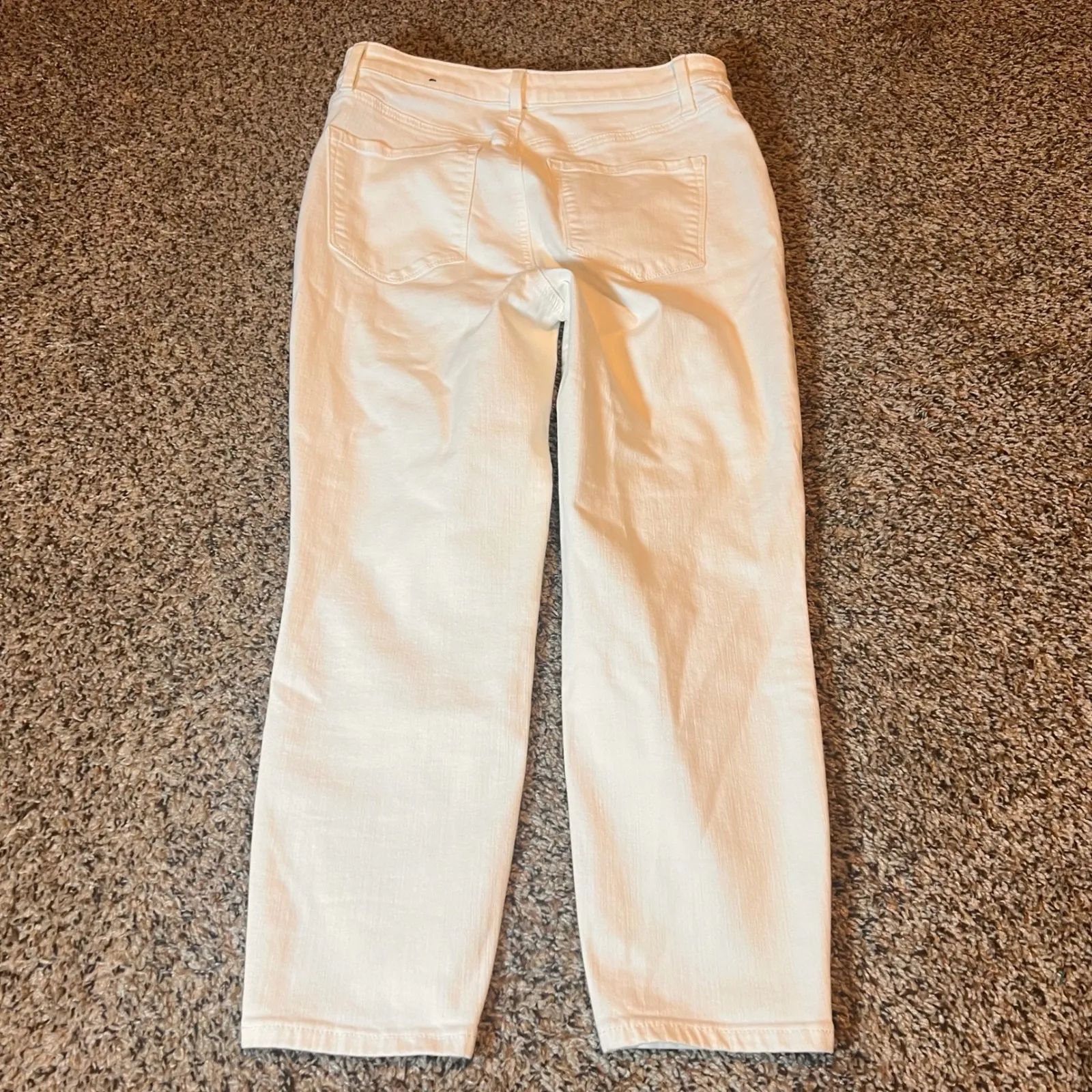 Talbots Flawless High Waist Jegging Crop Women's Size 6 White Pants - Image 7