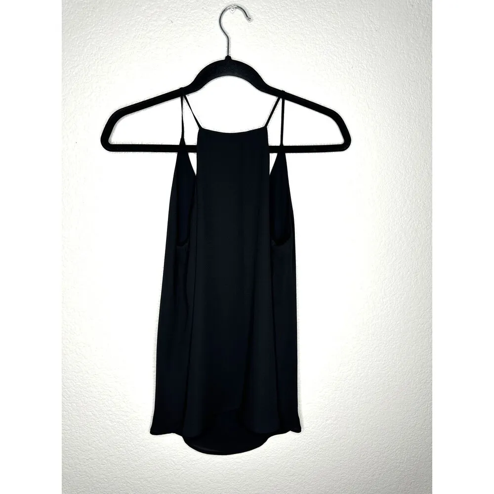 NEW LOFT Outlet Tank Top Womens Small Petite Black Sleeveless VNeck Lined Blouse Size undefined - Image 5